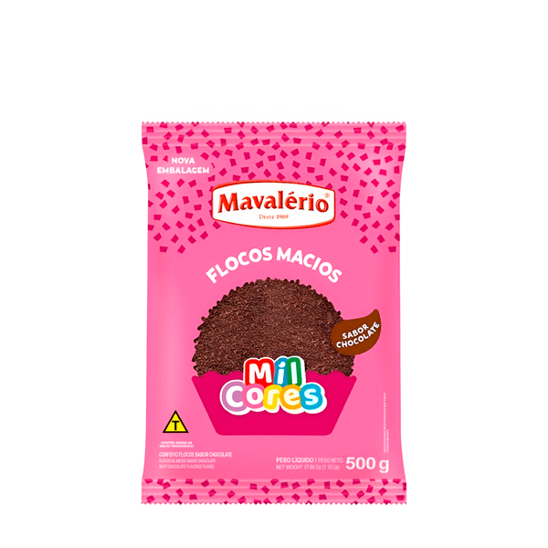 Confeito Mil Cores Chocolate Mavalério – 500g