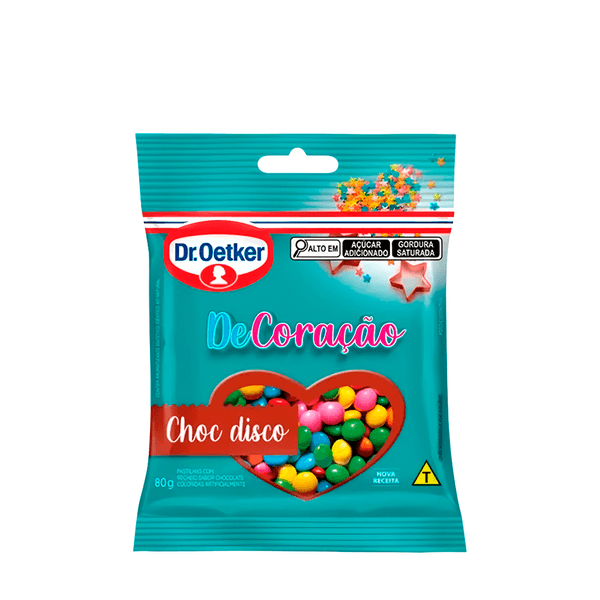 Confeito Choc Disco Dr. Oetker – 80g
