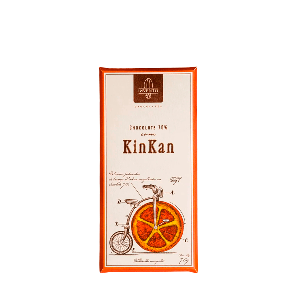Chocolate de Laranja  70% Cacau In Vento – 70g