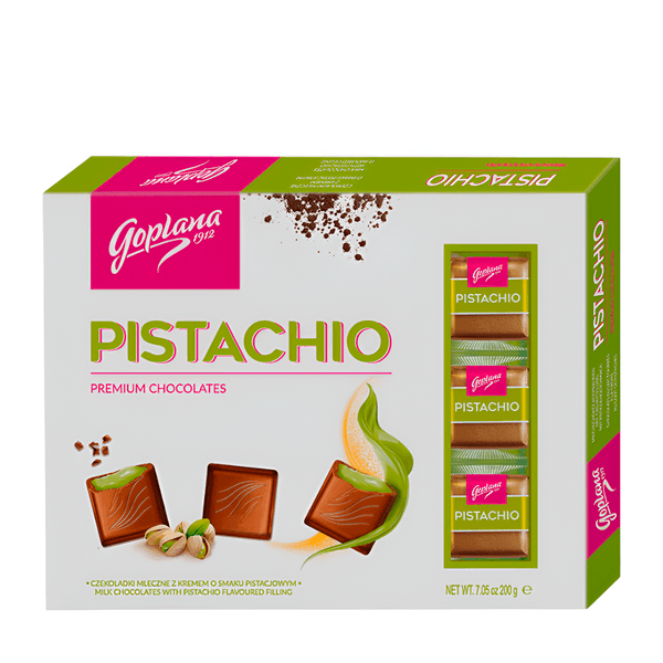 Bombom Praliné Pistache Goplana – 200g