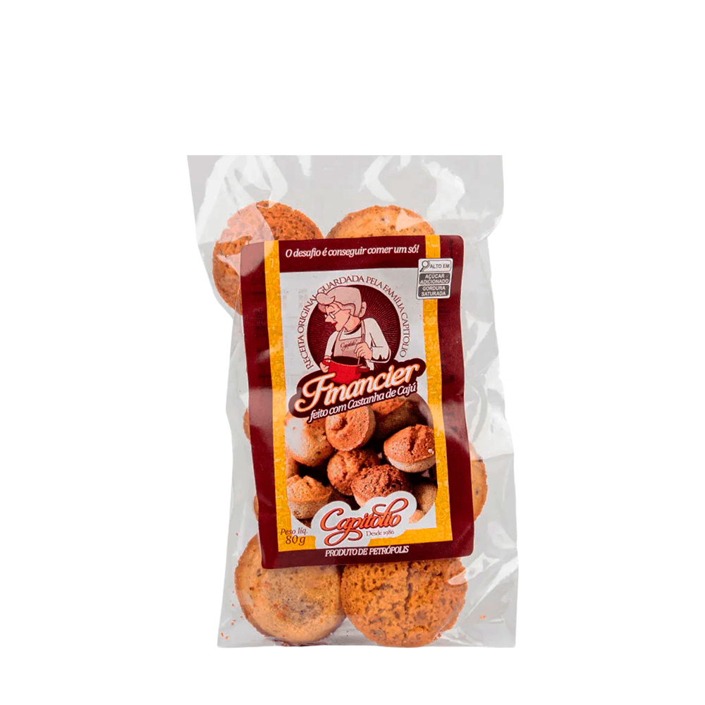 Biscoito de Castanha de Caju Petit Four Financier – 80g