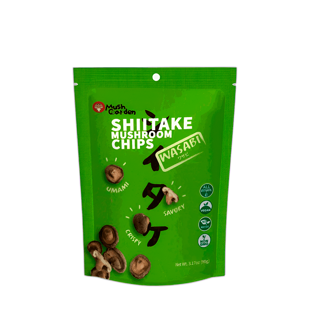 Chips de Shitake Sabor Wasabi Mush Garden - 90g