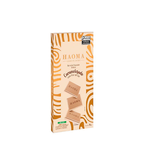 Chocolate Branco Caramelizado Flor de Sal Haoma – 75g