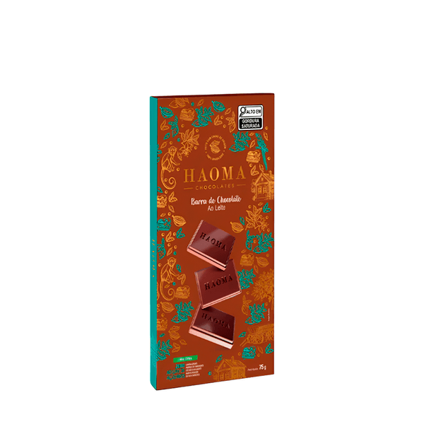 Chocolate ao Leite Sem Açúcar Haoma – 75g