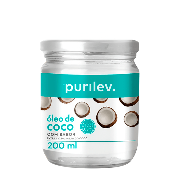 Óleo de Coco sem Sabor Purilev – 200ml