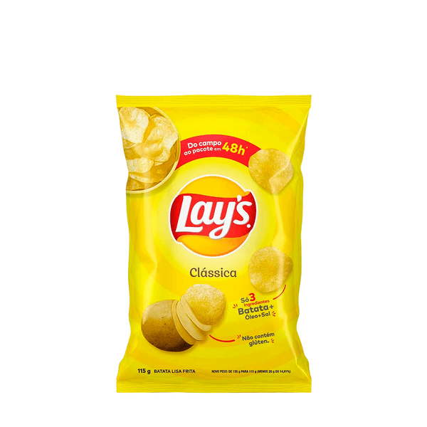 Batata Clássica Lay’s Elma Chips – 115g