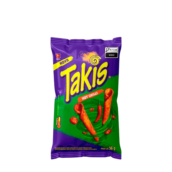 Salgadinho Hot Chilli sabor Carne Grelhada Takis – 56g