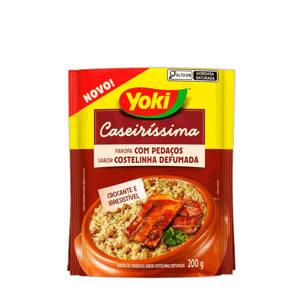 Farofa de Mandioca Costelinha Defumada Yoki – 200g