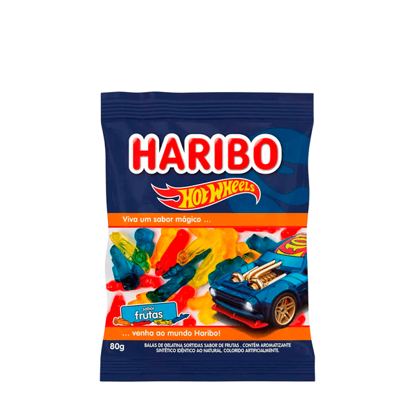 Bala de Gelatina Hotwheels Fini – 80g