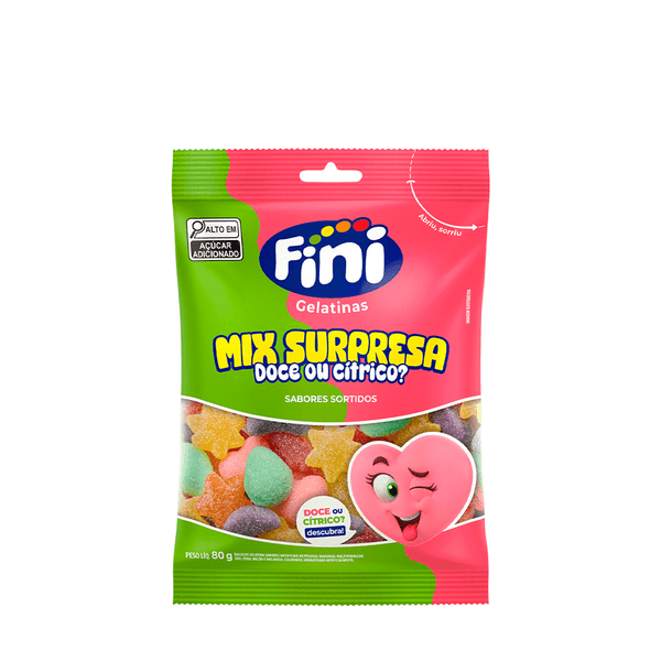 Bala de Gelatina Mix Surpresa Fini – 80g