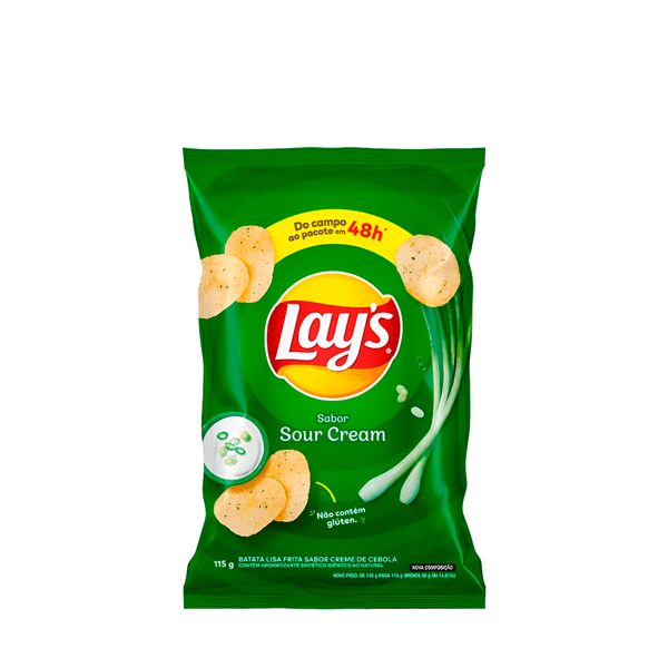 Batata Lays Sabor Creme de Cebola 115g