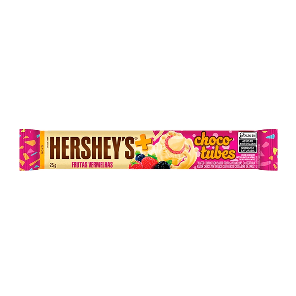 Chocolate Chocotubes Frutas Vermelhas Hershey’s – 25g