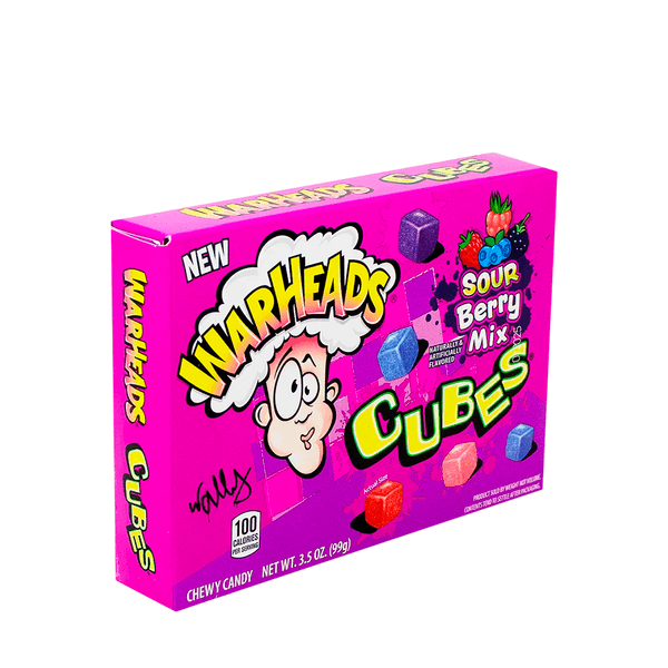 Balas de Frutas Azedas Theater Berry Cube Box Warheads - 99g