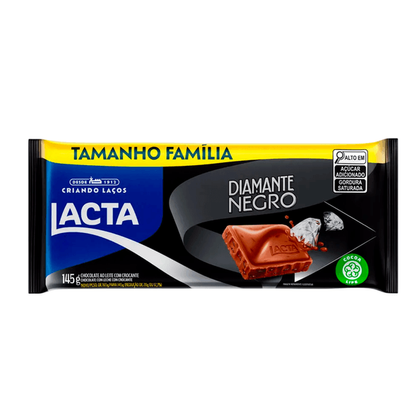 Chocolate Lacta Diamante Negro 145g