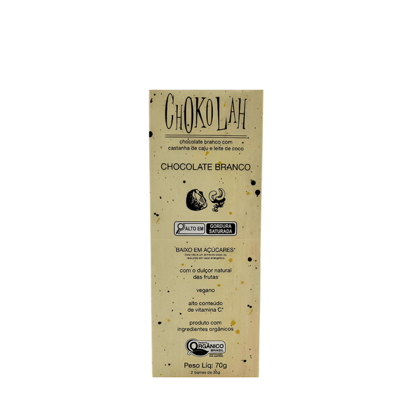 Chocolate Branco Orgânico Chokolah – 70g