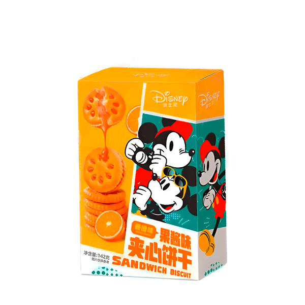 Biscoito Sabor Laranja Mickey Sandwich Biscuit – 142g