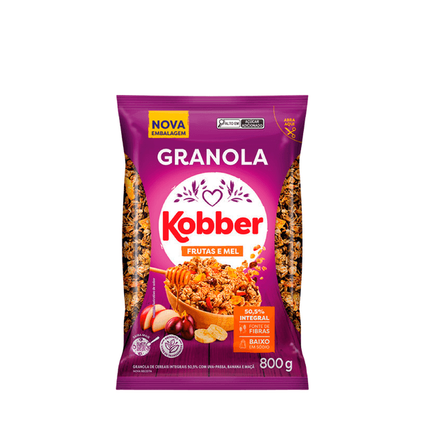 Granola Frutas e Mel Kobber – 800g