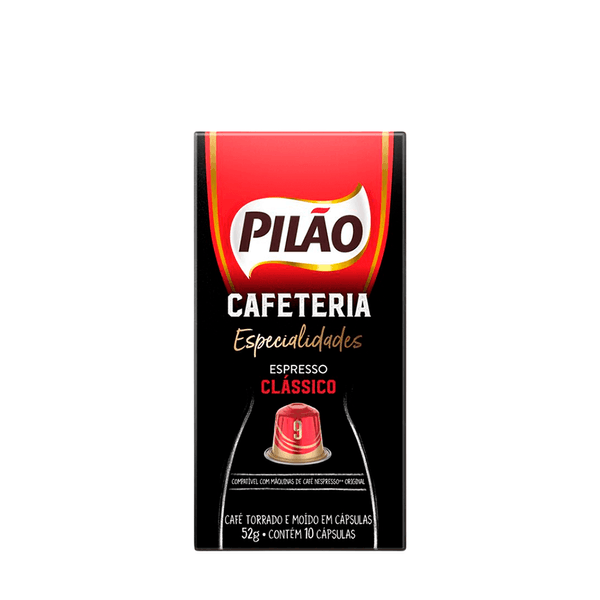 Café Pilão Cafeteria Espresso Clásico Cápsulas - 10x5,2g