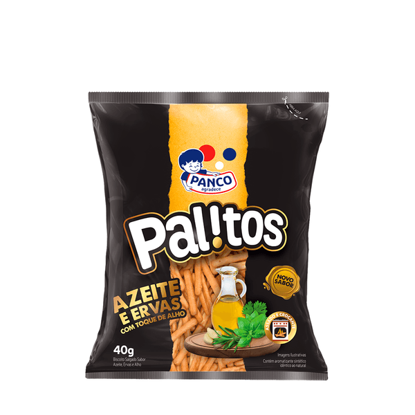 Biscoito Palito Azeite e Ervas Com Toque de Alho Panco - 40g