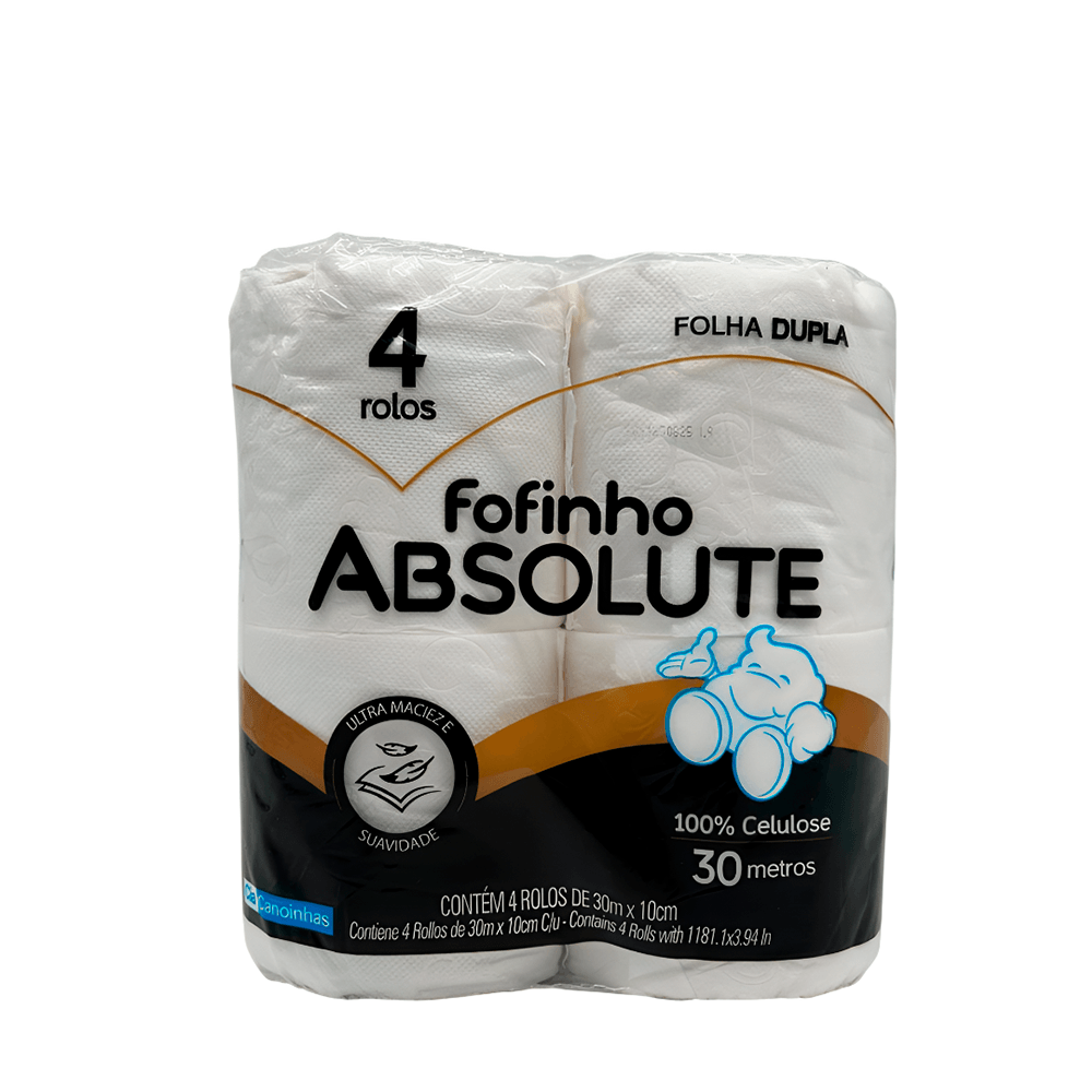 Papel Higiênico Folha Dupla Fofinho 30m