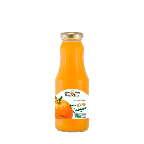 Suco Integral Orgânico de Laranja Novo Citrus – 300ml