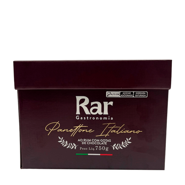 Panettone ao Rum com Gotas de Chocolate RAR Gastronomia – 750g