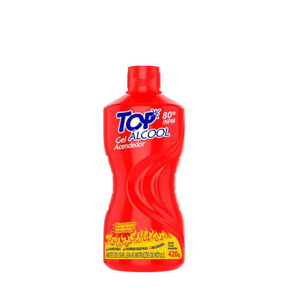Álcool Gel Acendedor 80 Top – 420g