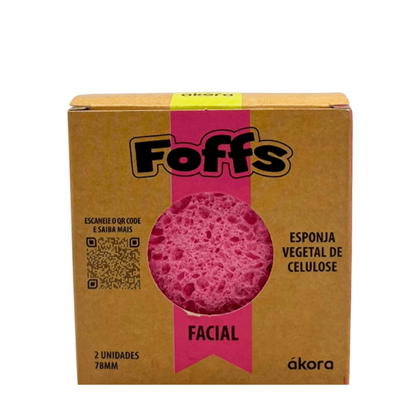 Esponja Facial Foffs Azul Akora – 15g