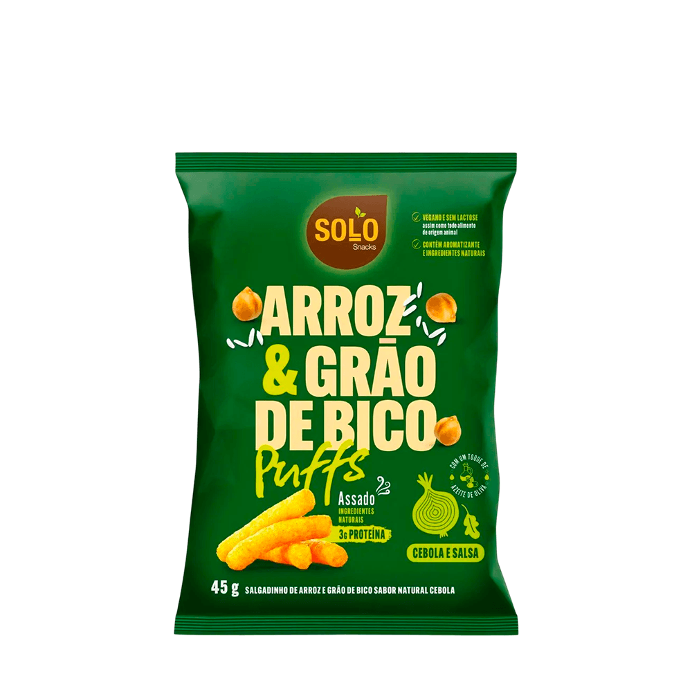 Snack Vegano Cebola e Salsa Solo Snacks – 45g