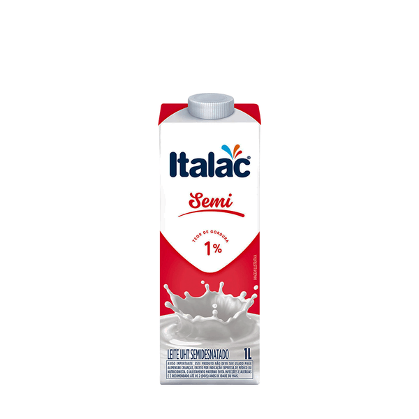 Leite Semi Desnatado Italac – 1L