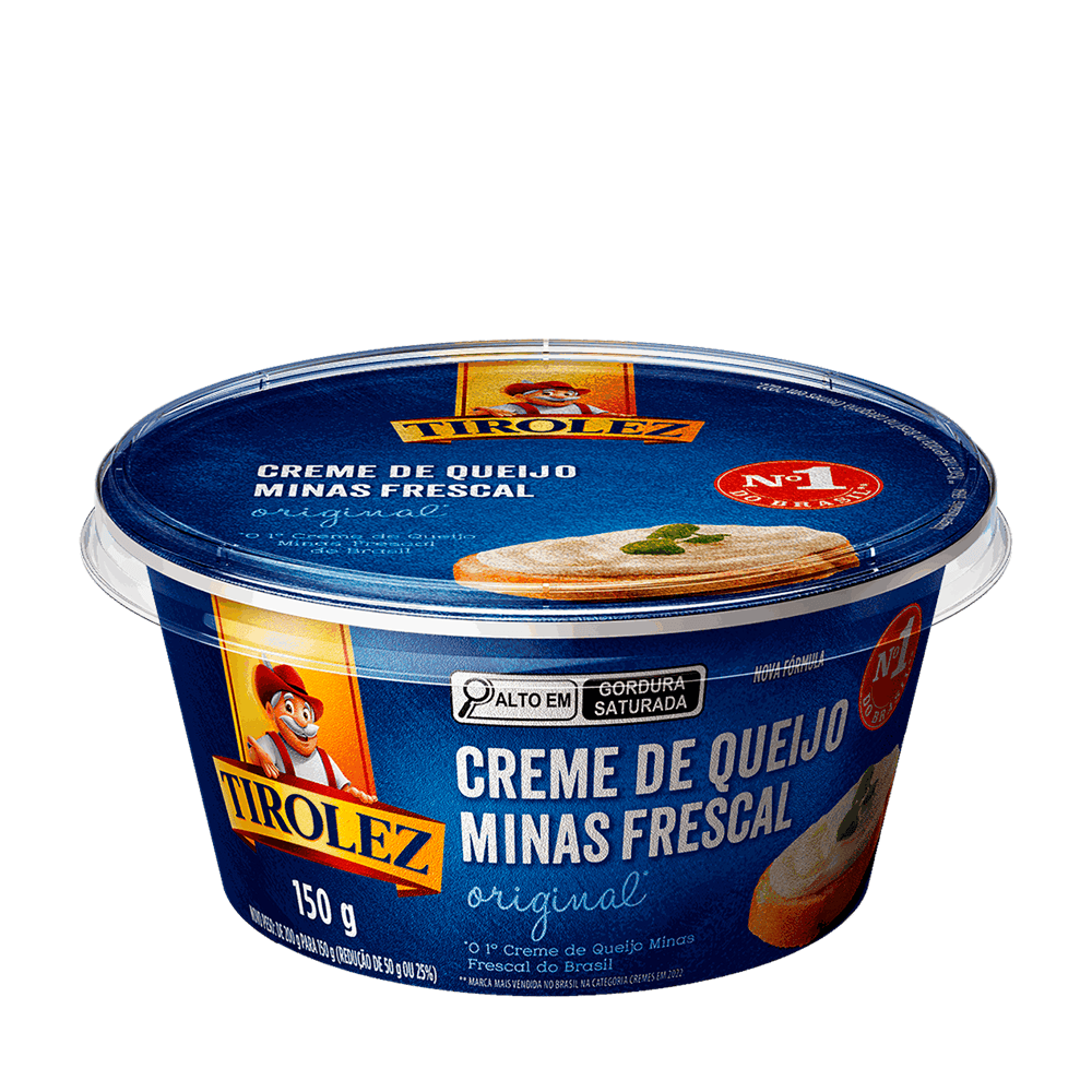 Creme Queijo Minas Frescal Tradicional Tirolez - 150g