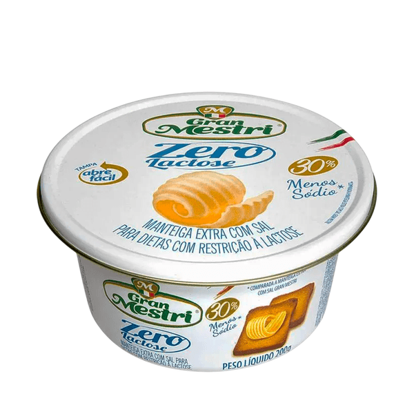 Manteiga Extra Sem Lactose Gran Mestri – 200g