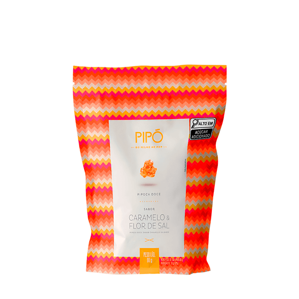 Pipoca Gourmet Sabor Caramelo e Flor de Sal Pipó – 90g