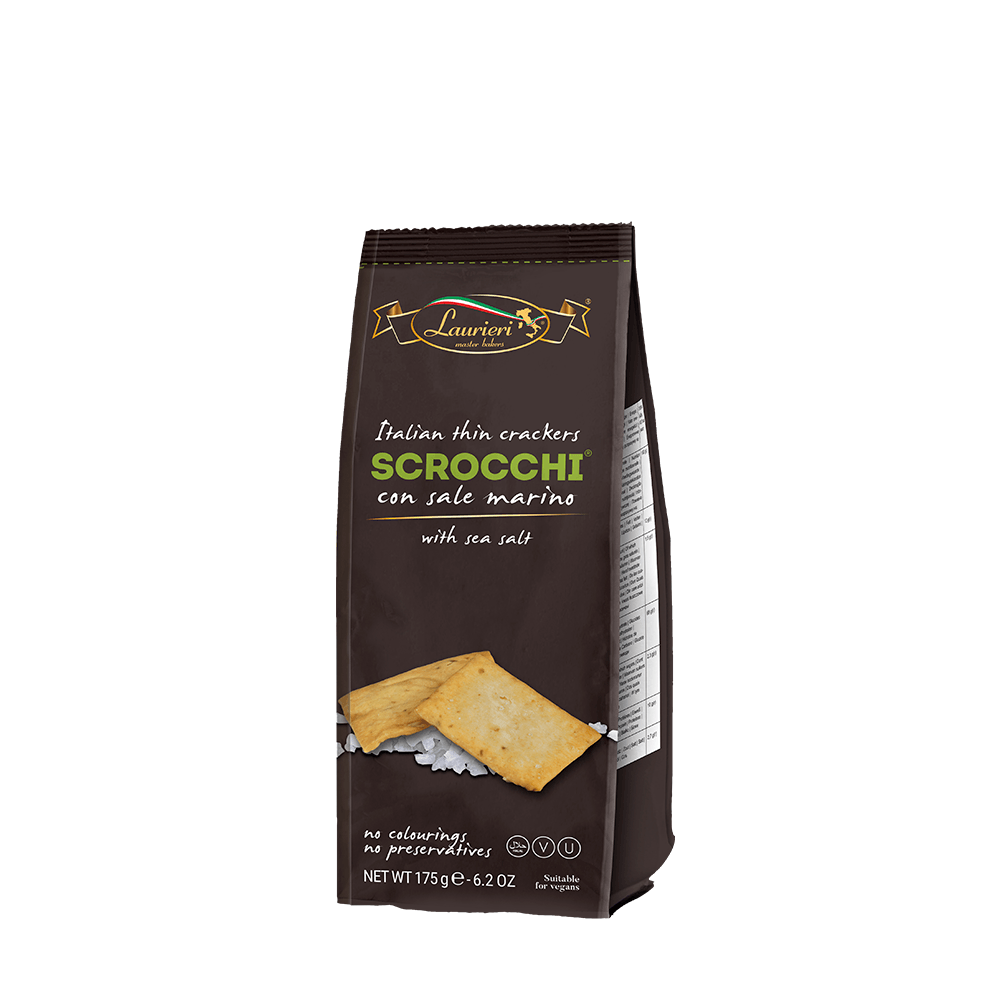 Biscoito Scrocchi de  Sal Marinho Laurieri -175g