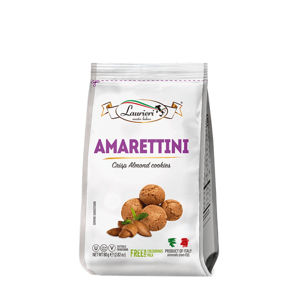 Cookies Amarettini de Amêndoas Laurieri - 80g