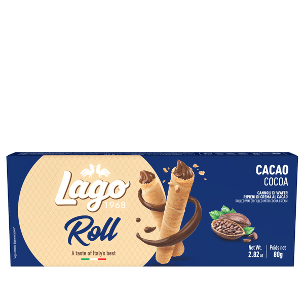 Canudinhos de Wafer Chocolate Lago 80g