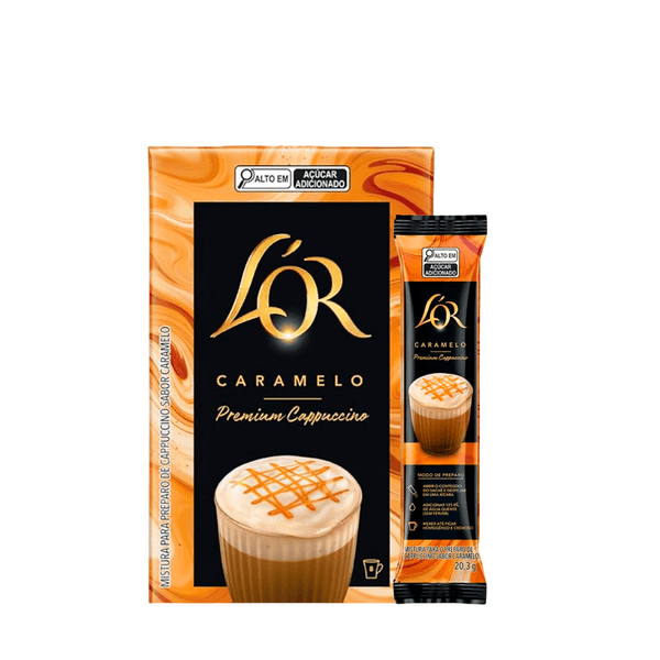 Capuccino Caramelo Solúvel Lor – 8x20,3g