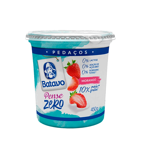 Iogurte Morango Batido Light Batavo – 450g