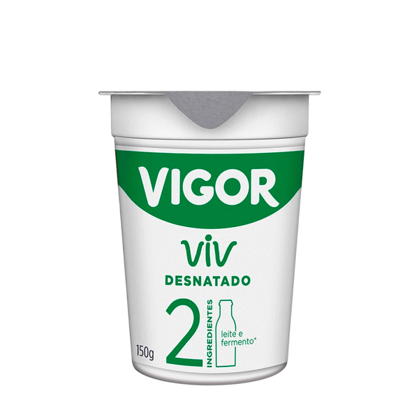 Iogurte Natural Desnatado Vigor – 150g