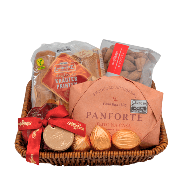 Presente de Natal Christmas Cake e Biscoito Ginger Bread - 6 itens