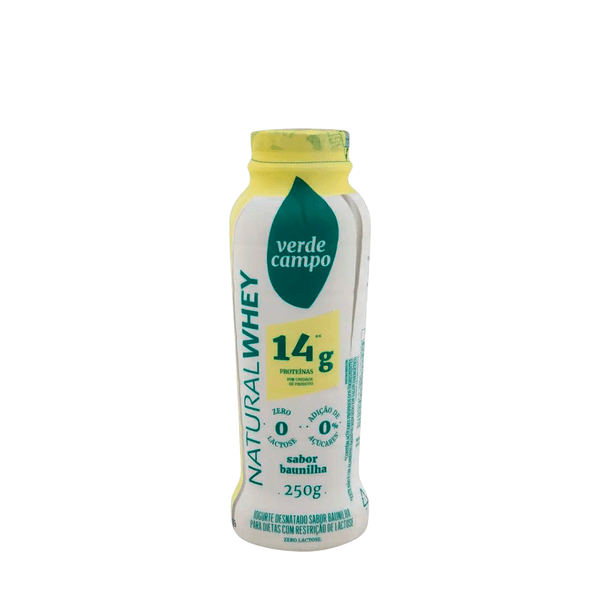 Iogurte Natural Whey Sabor Baunilha 14g de Proteína Verde Campo – 250g