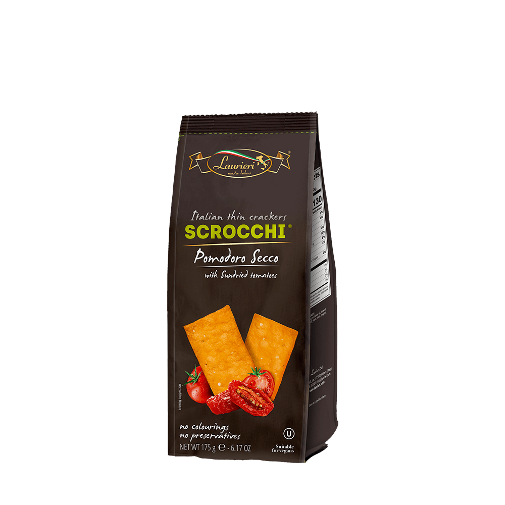 Biscoito Scrocchi de Tomate Seco Laurieri -175g