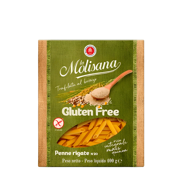 Macarrão Penne Rigate Nº20 Integral Sem Glúten La Molisana – 400g