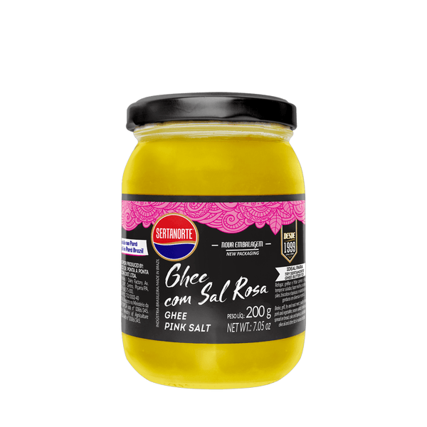 Manteiga Ghee Sem Lactose Sal Rosa Sertanorte – 200g