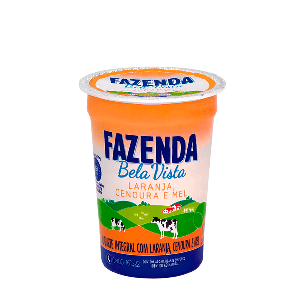 Iogurte Natural Laranja e Cenoura Bela Vista – 170g