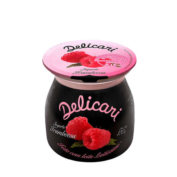 Iogurte Framboesa Integral Delicari – 170g