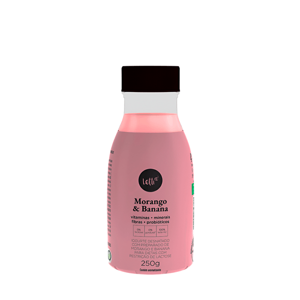 Iogurte Morango e Banana Letti 250ml