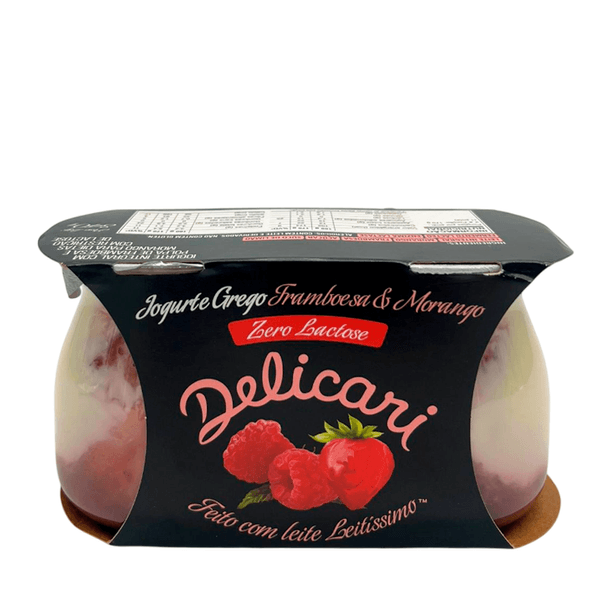 Iogurte Grego Morango Framboesa Delicari - 340g
