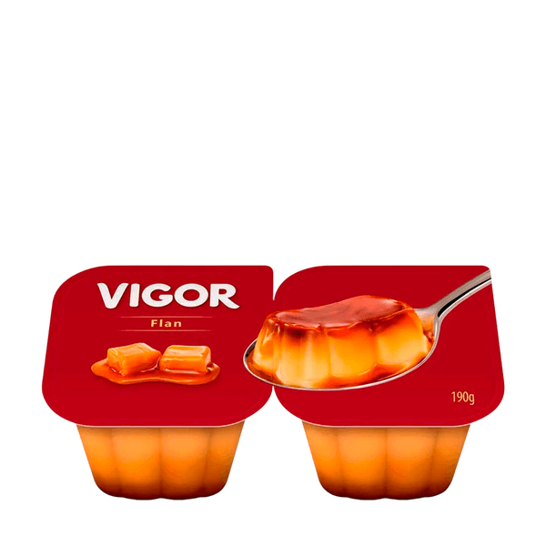Flan Baunilha Calda de Caramelo Vigor – 190g