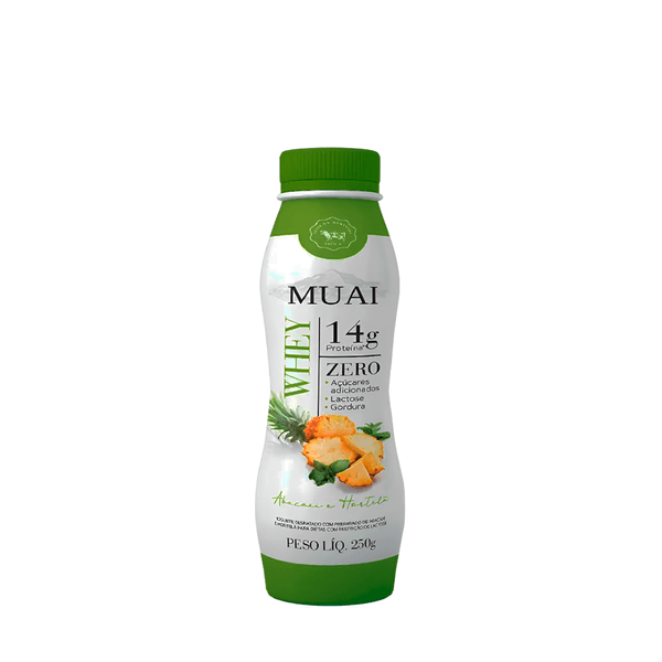 Iogurte Abacaxi com Hortelã Proteína Muai - 250g